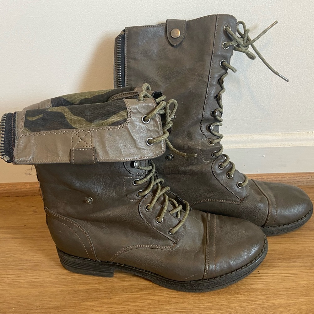 Madden Girl Combat Boots